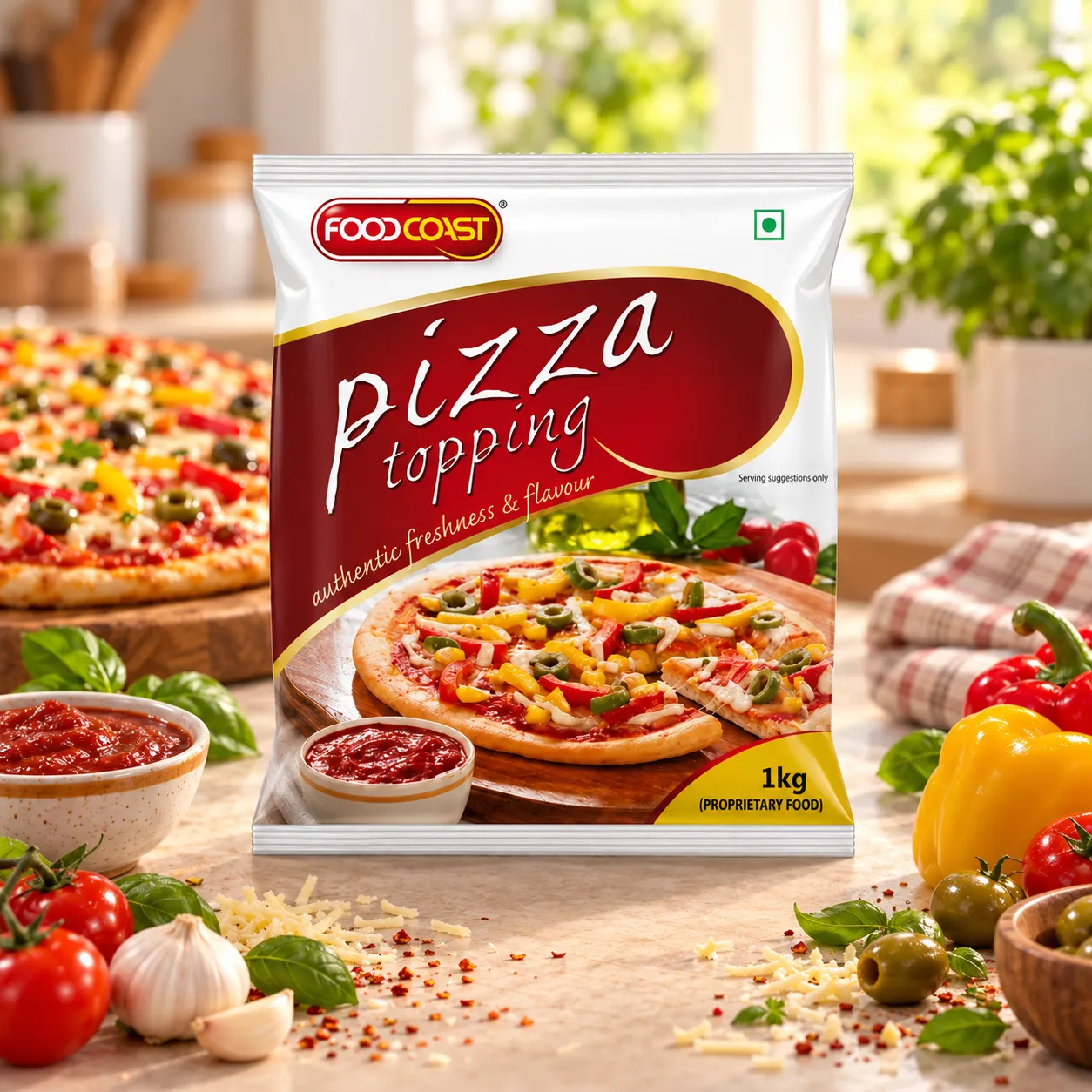 FOODCOAST PIZZA TOPPING 1KG
