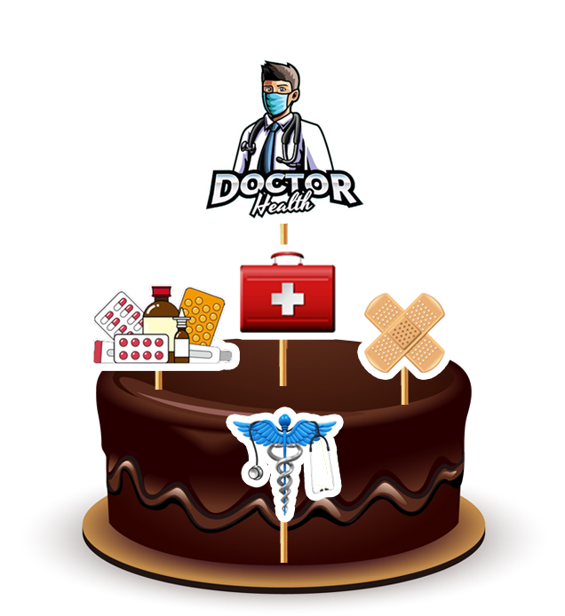 Joyful Doctor Theme Topper *1 Set*