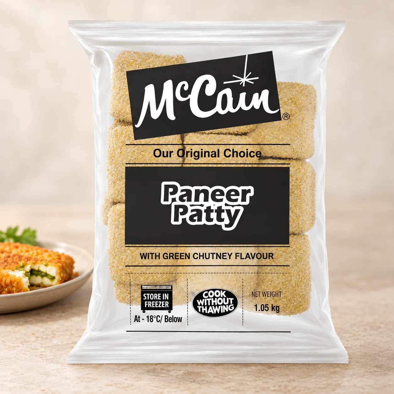 MCCAIN PANEER PATTY *1.05 KGS*