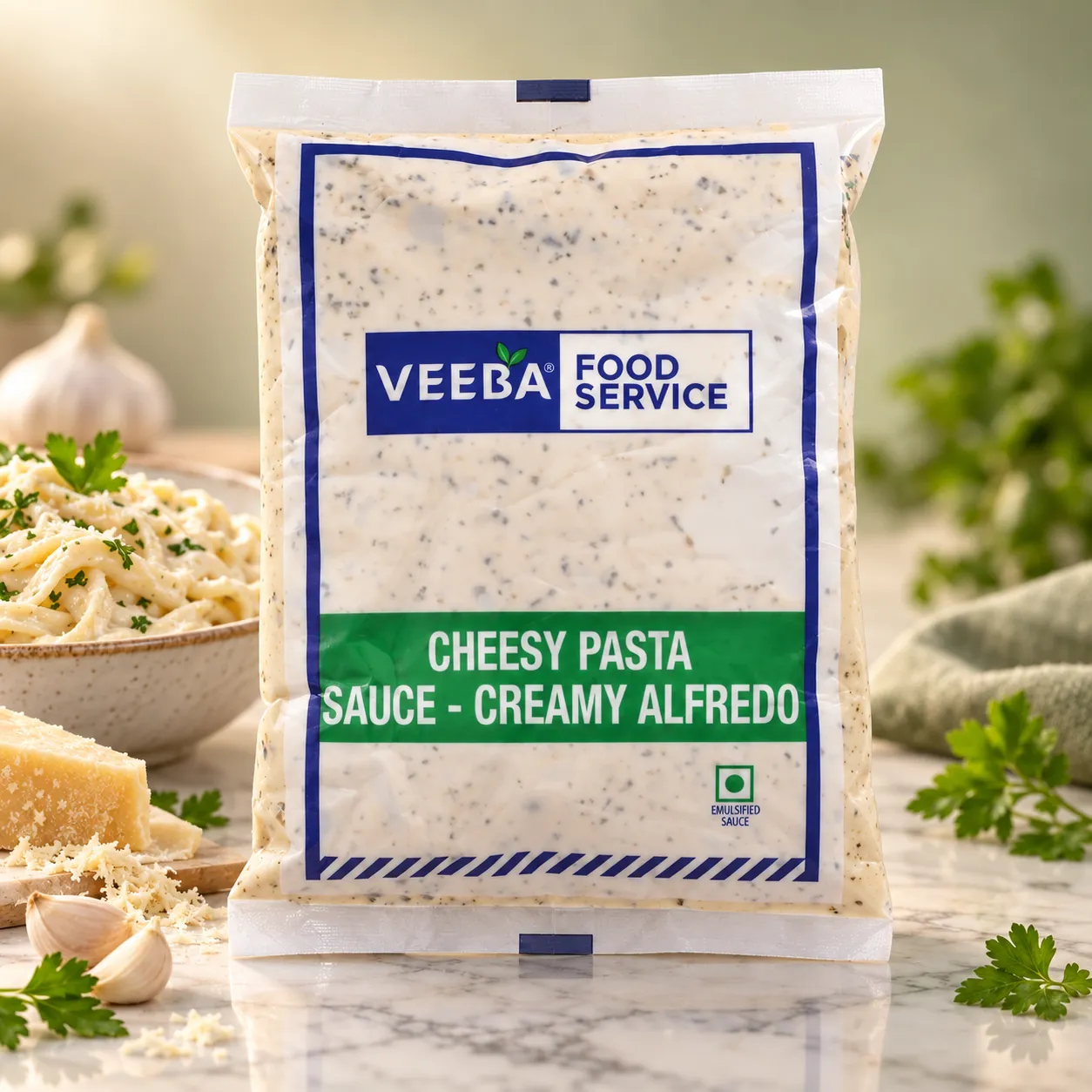 VEEBA CHEESY PASTA SAUCE CREAMY ALFREDO *1 KGS*