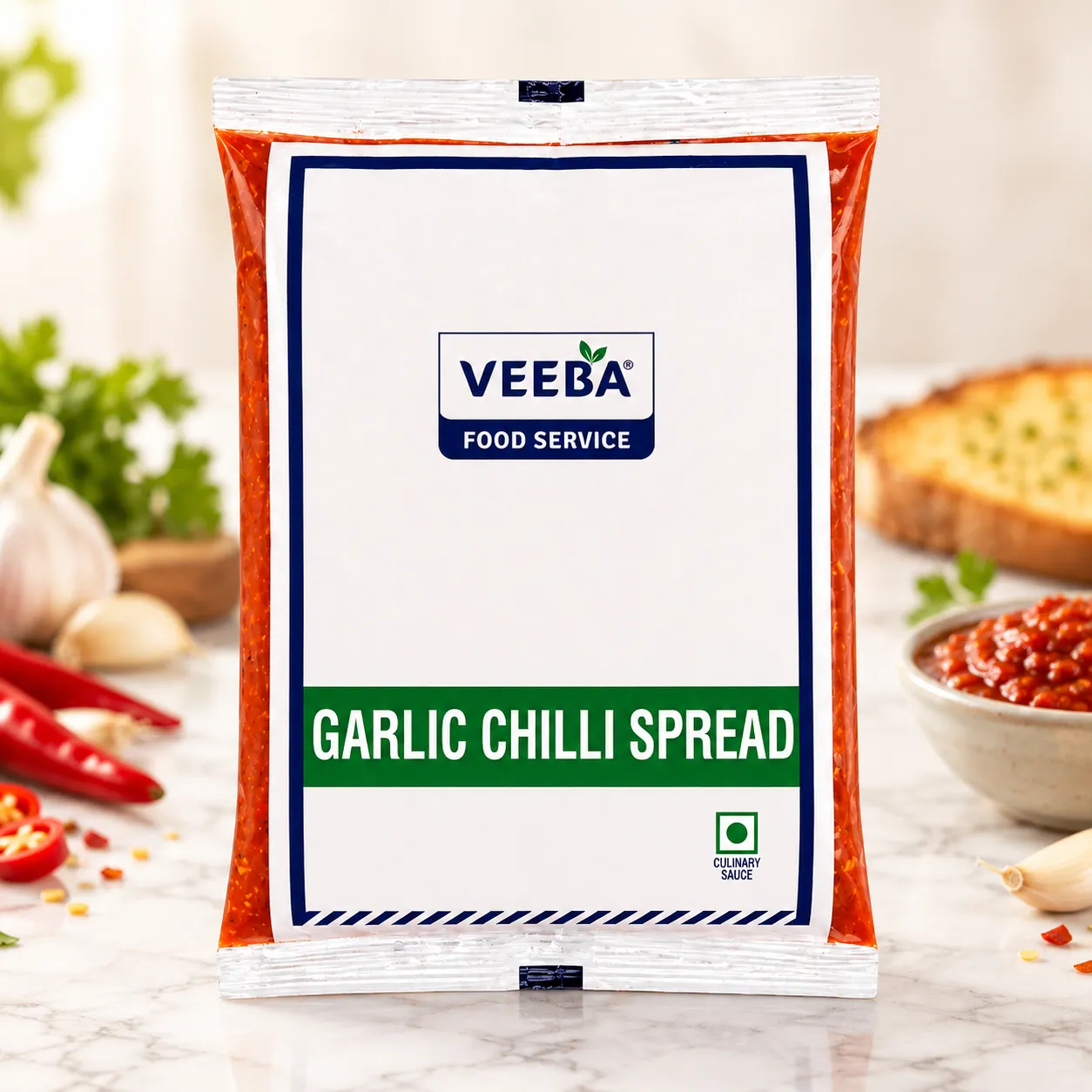 VEEBA GARLIC CHILLI SPREAD *1 KGS*