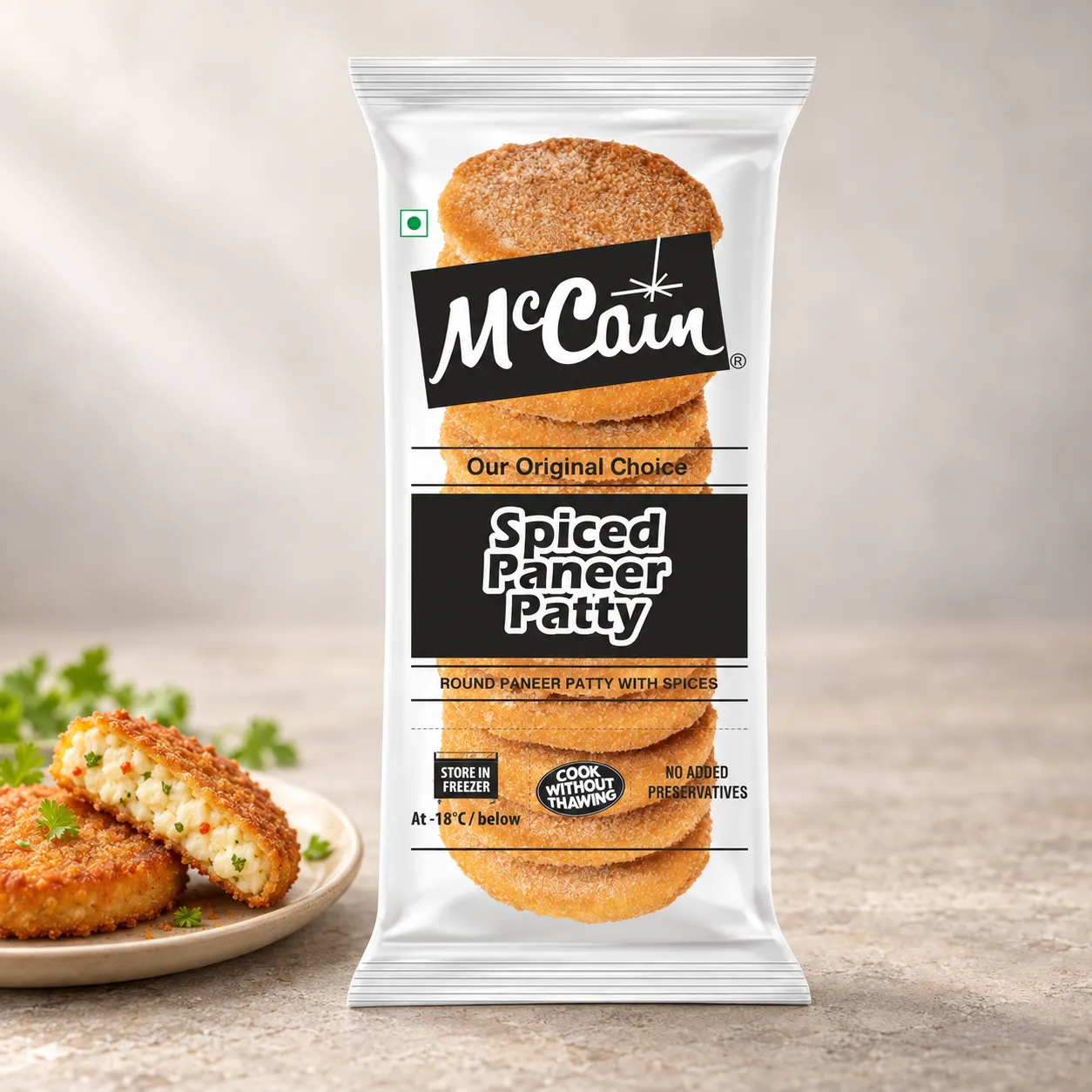 MCCAIN SPICED PANEER PATTY *960 GM*