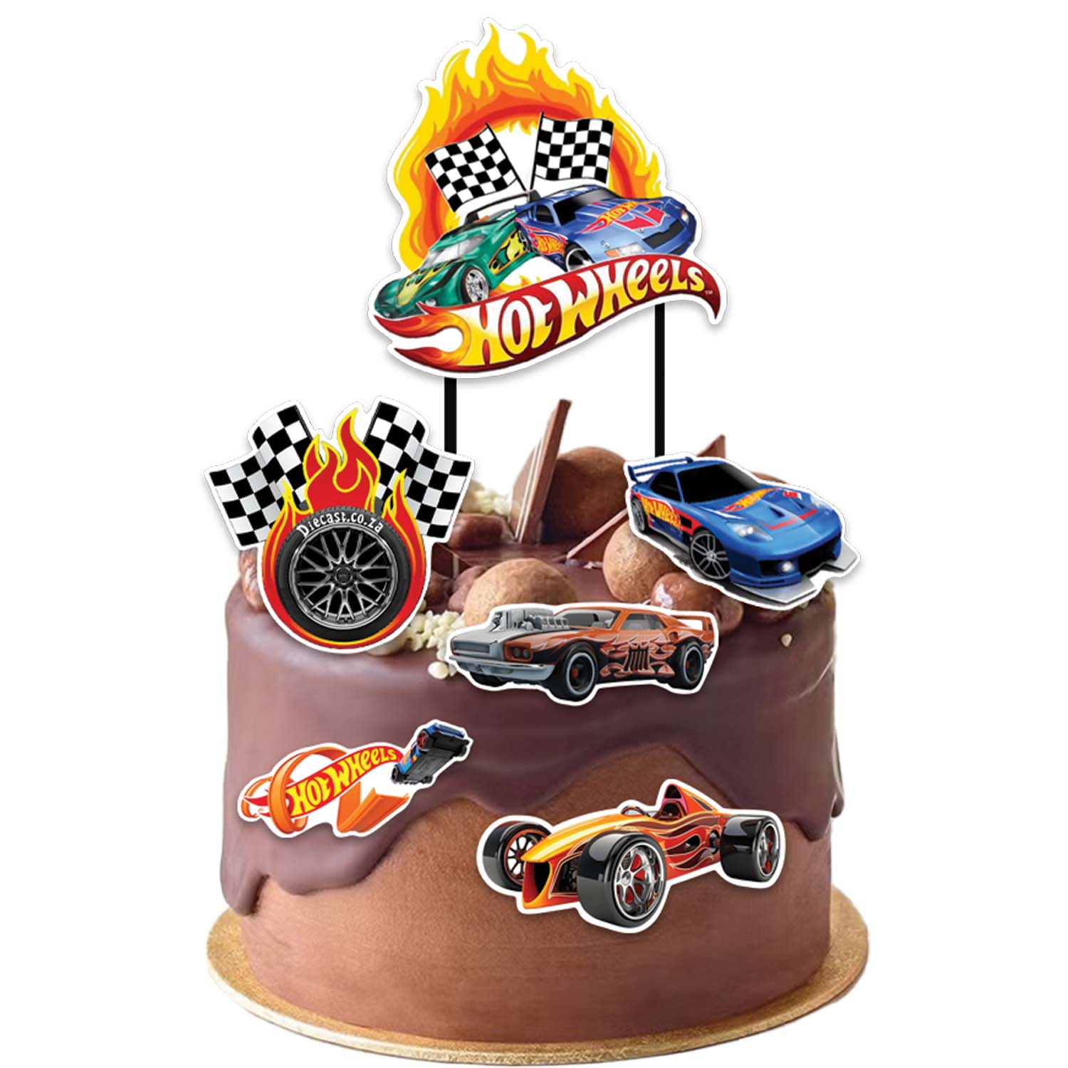 Joyful Hot Wheels  Paper Theme Topper *1 Set* 