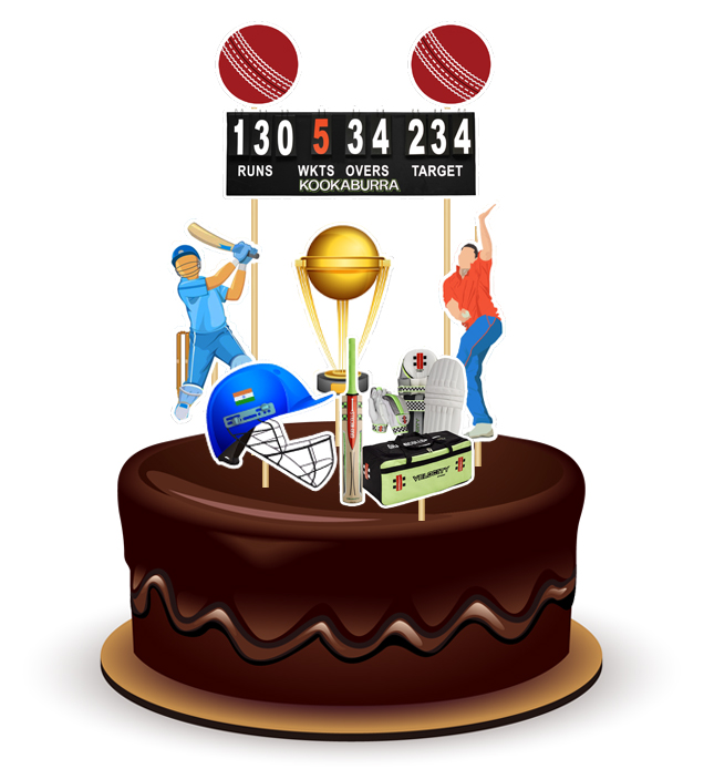 Joyful Cricket Theme Topper *1 Set*