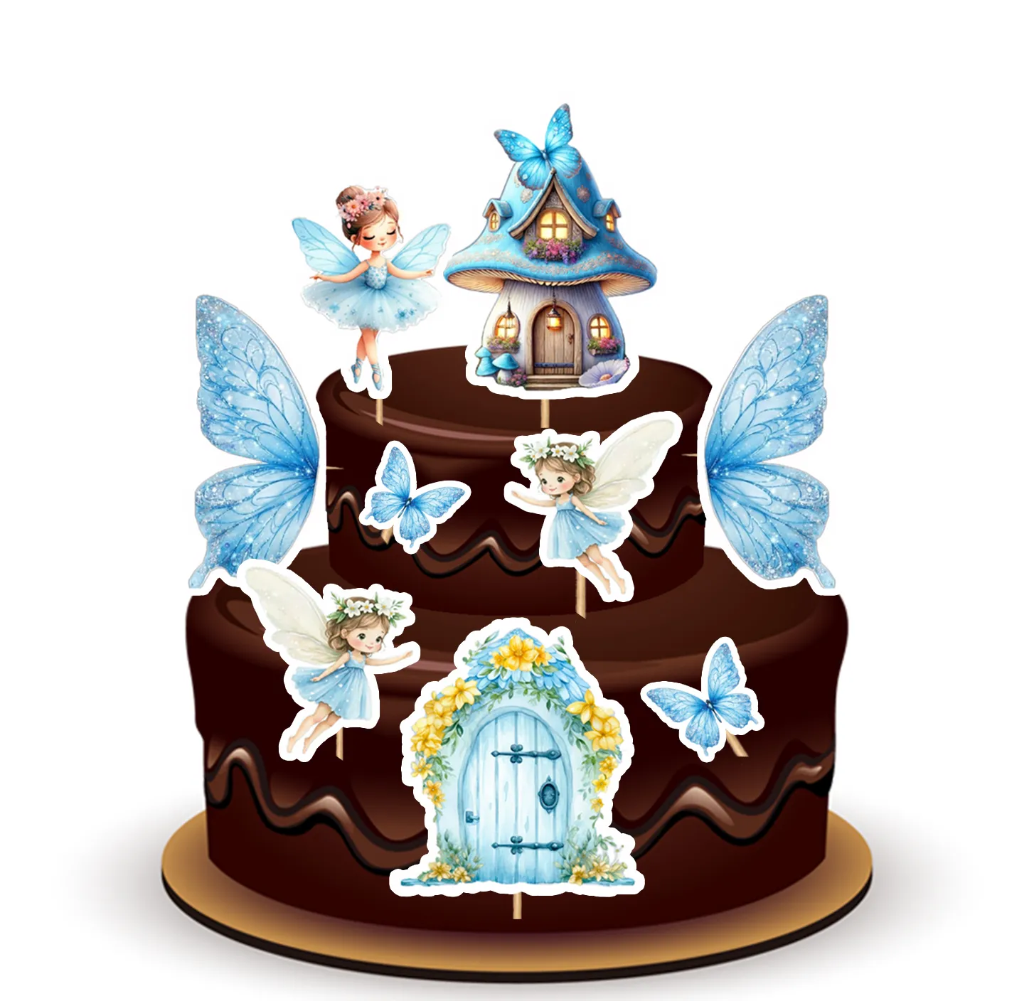 JOYFUL SKY FAIRY THEME TOPPER *1 SET*
