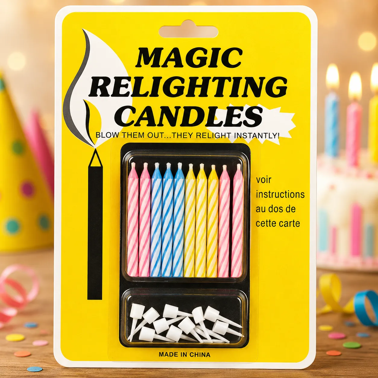 MAGIC RELIGHTING CANDLE *10 PCS*