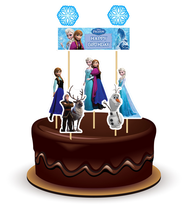 Joyful Frozen Paper Theme Topper *1 Set*   