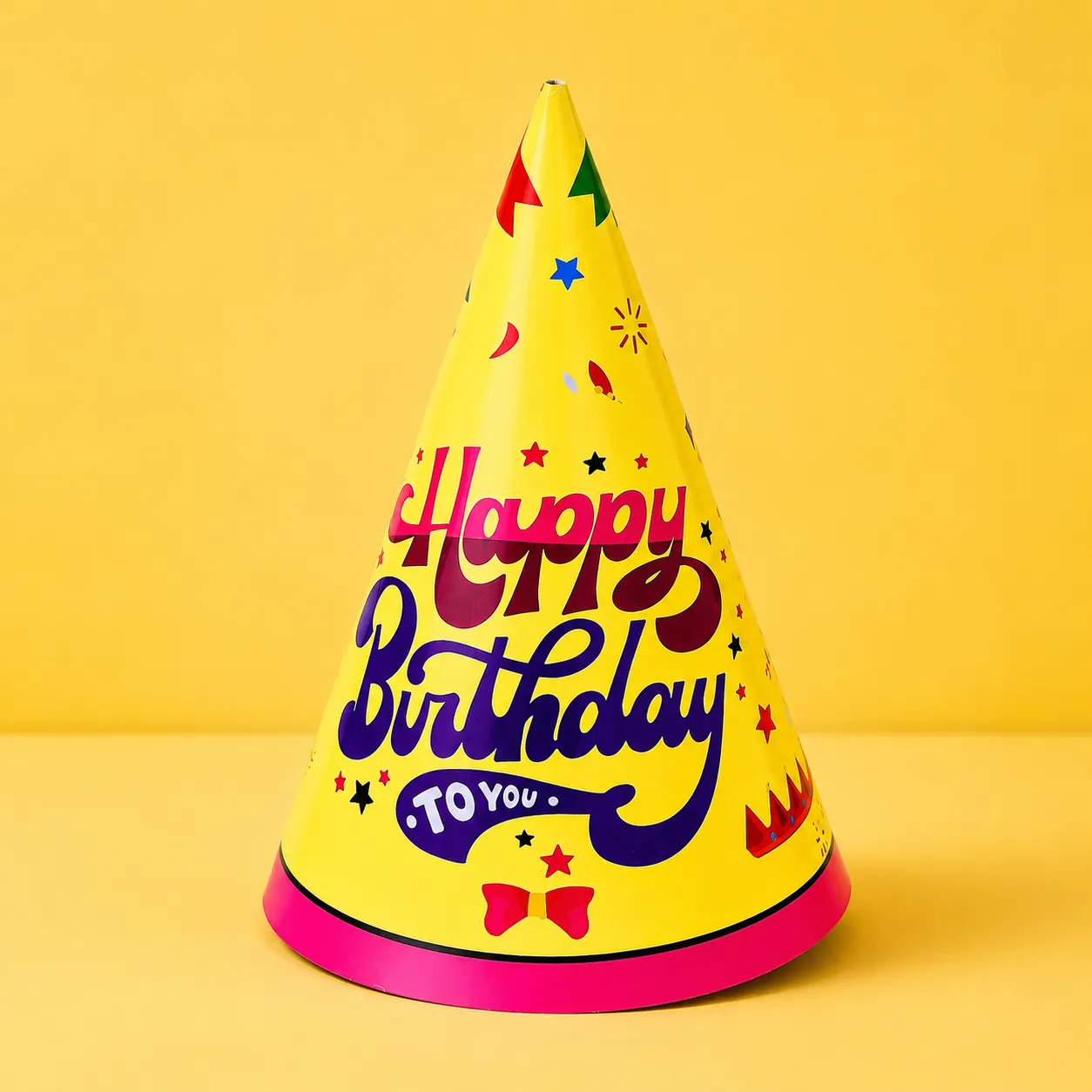 BIRTHDAY CAP ECO ASSORTED DESIGN *1 PKT*
