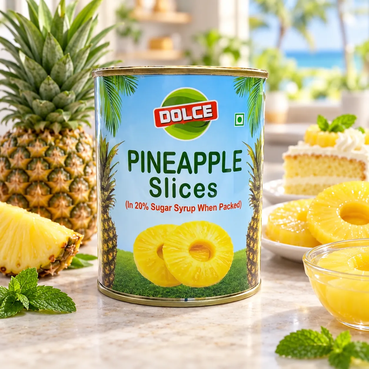 DOLCE SLICED PINEAPPLE *840 GMS*
