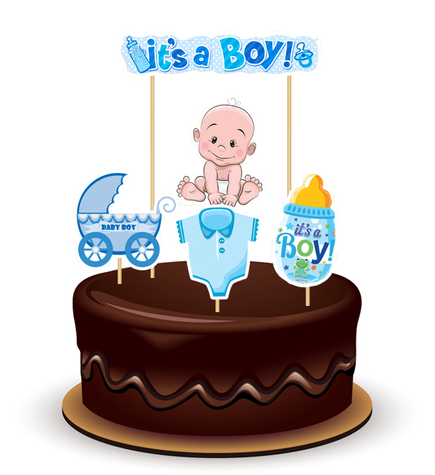 Joyful It's a Boy Paper Theme Topper *1 Set*