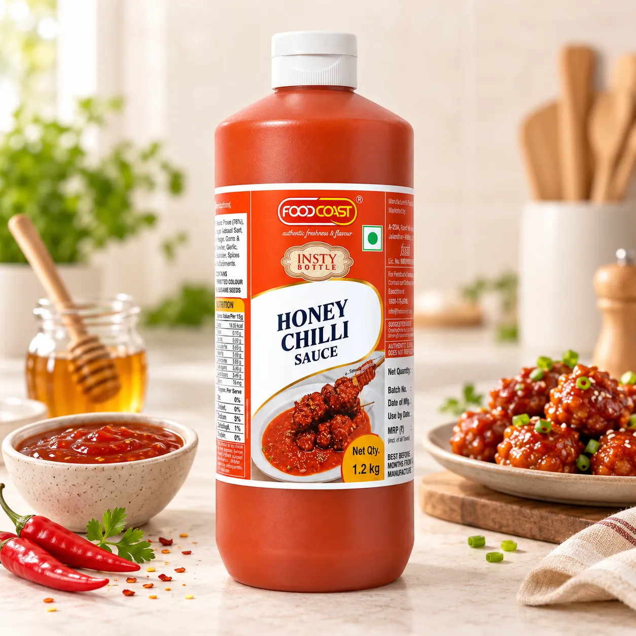 FOODCOAST HONEY CHILLI SAUCE BOTTLE *1.2KGS*