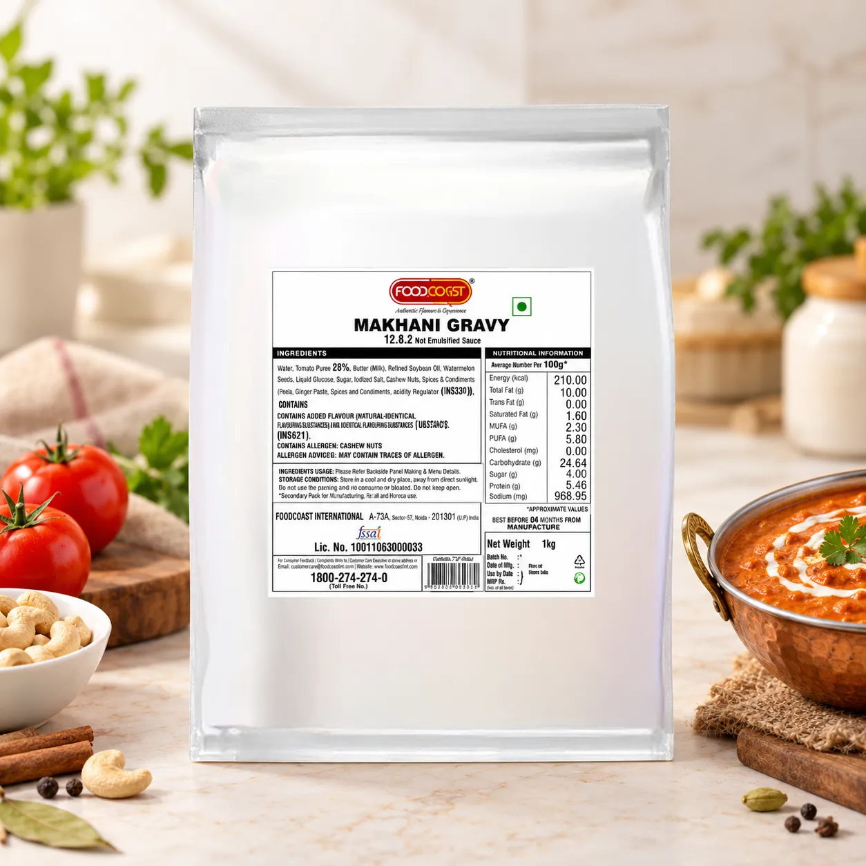 FOODCOAST MAKHANI GRAVY *1KGS*