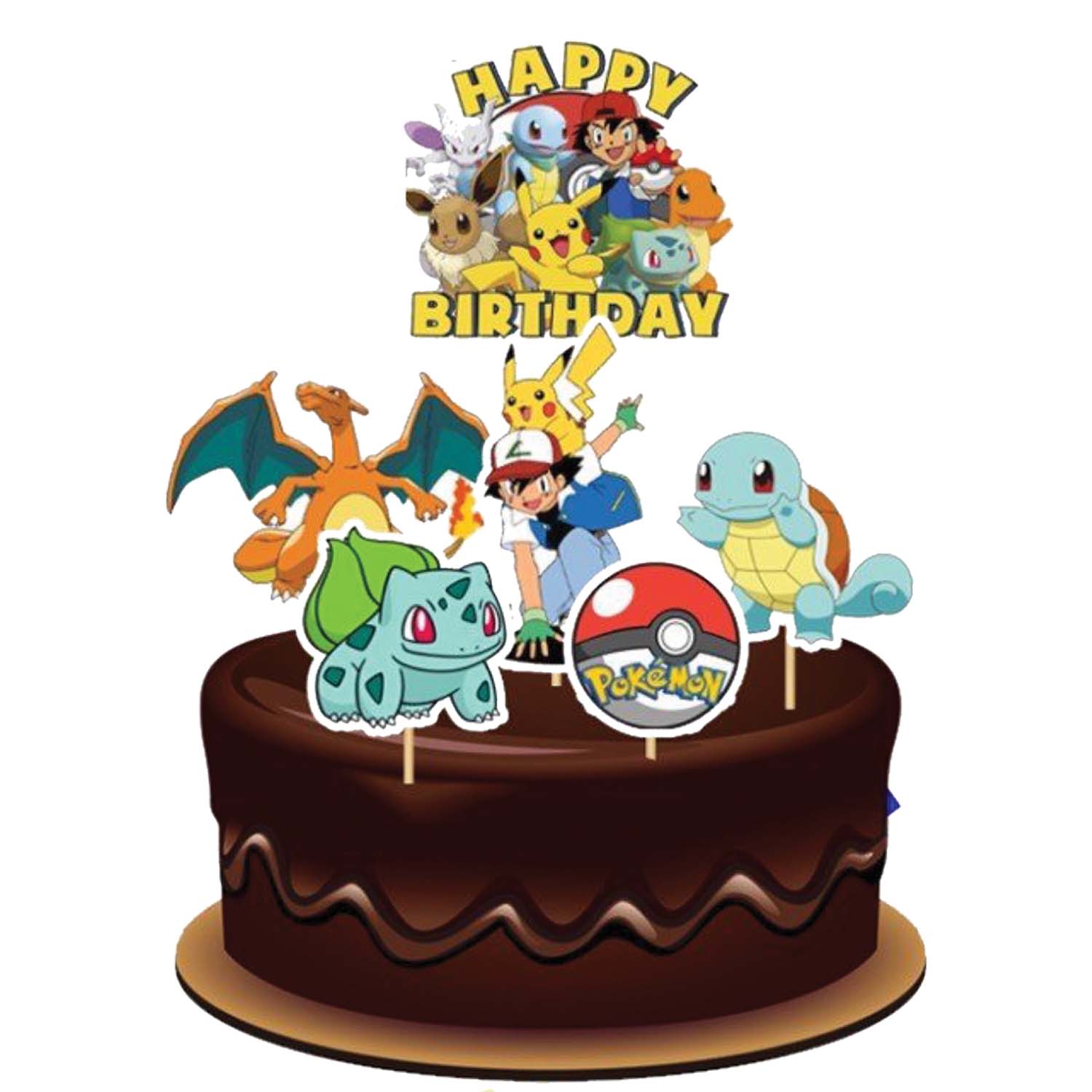 Joyful Pkemon Paper Theme Topper *1 Set*  