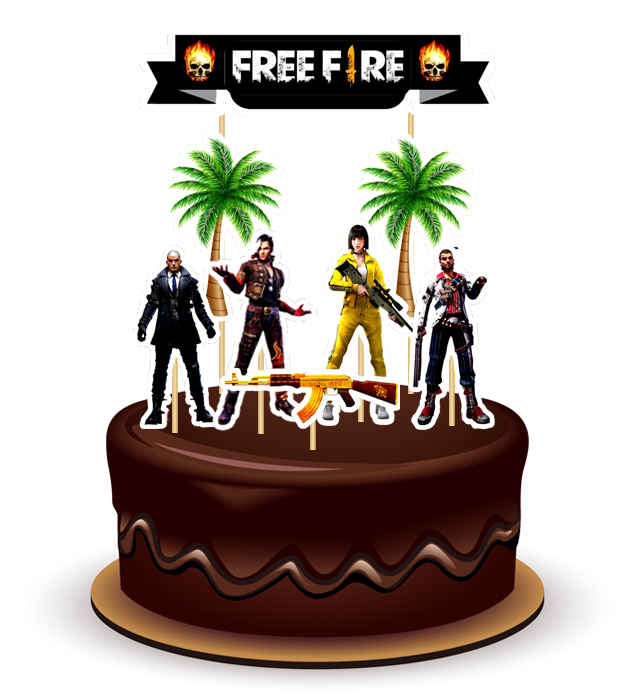 Joyful Free - Fire Theme Topper *1 Set*