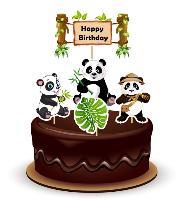 Joyful Panda Theme Topper *1 Set* 