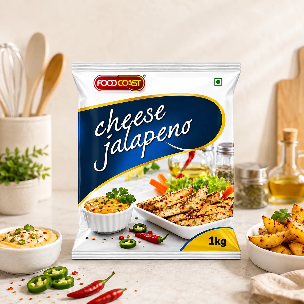 FOODCOAST CHEESE JALAPENO *1KGS*