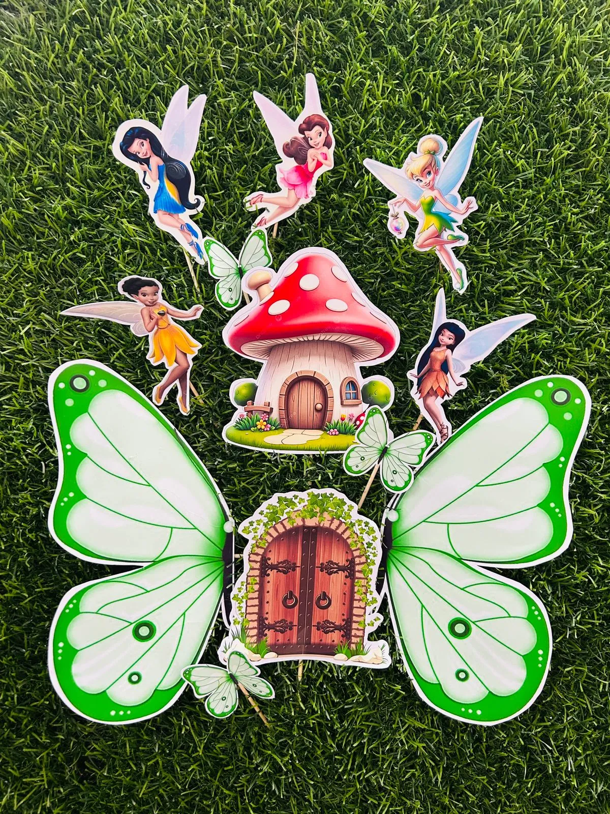 JOYFUL TINKER BELL WINGS THEME TOPPER *8 IN* TINKER BELL