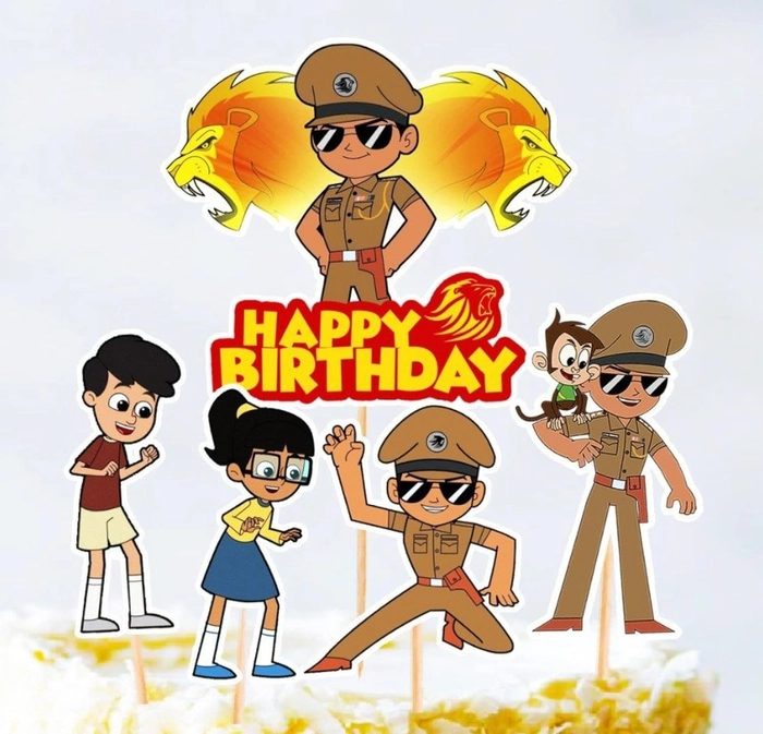 Joyful Little Singham  Paper Theme Topper *1 Set* 