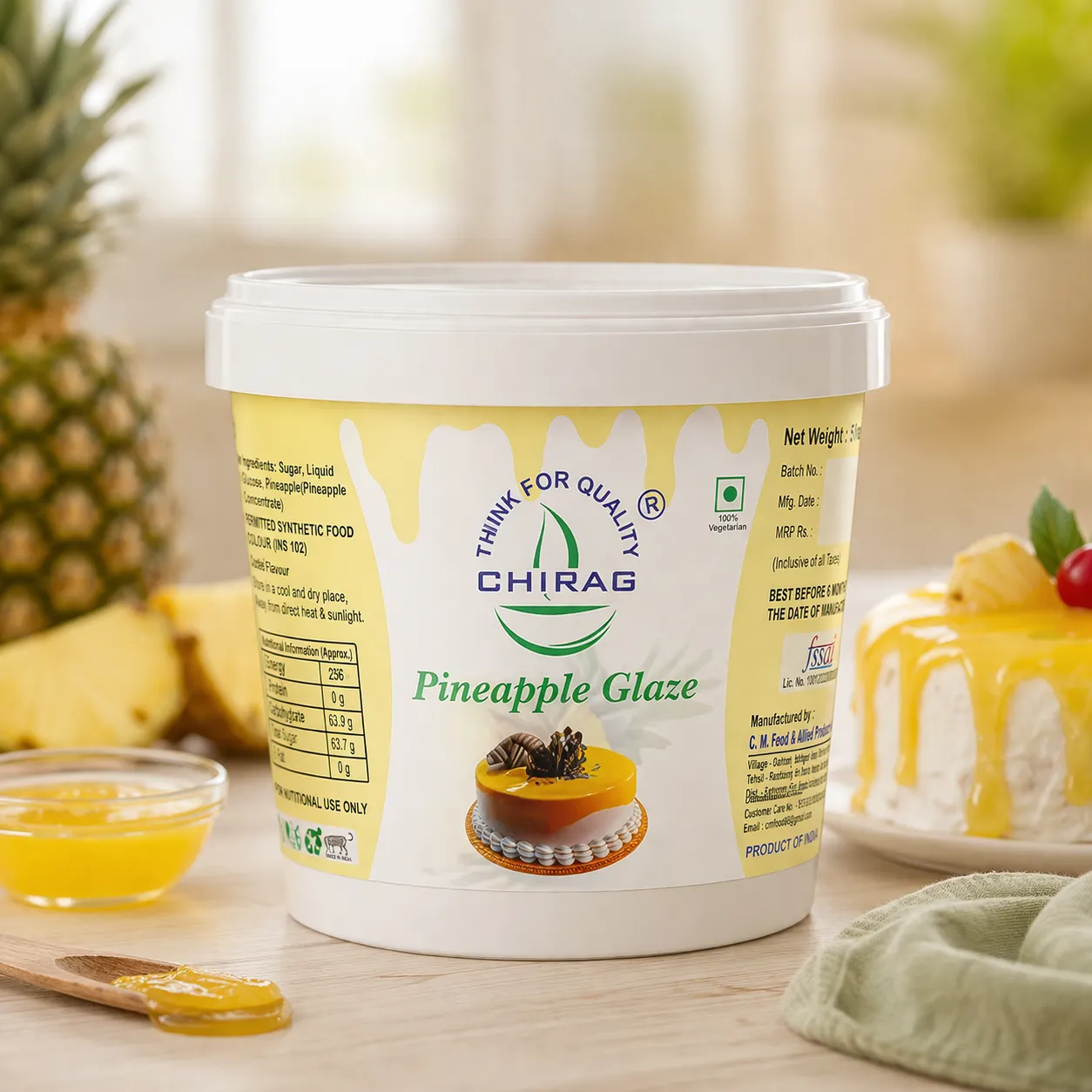 CHIRAG PINEAPPLE GLAZE *2.5 KGS*