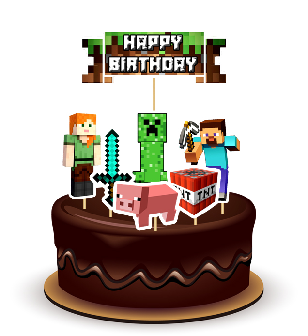 Joyful Minecraft Topper *1 Set*  