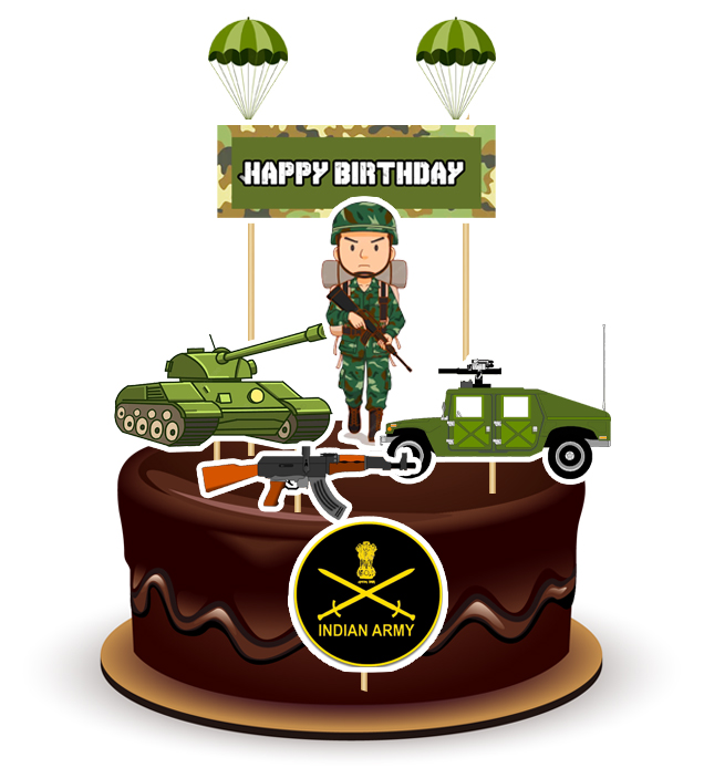 Joyful Armey Theme Topper *1 Set*