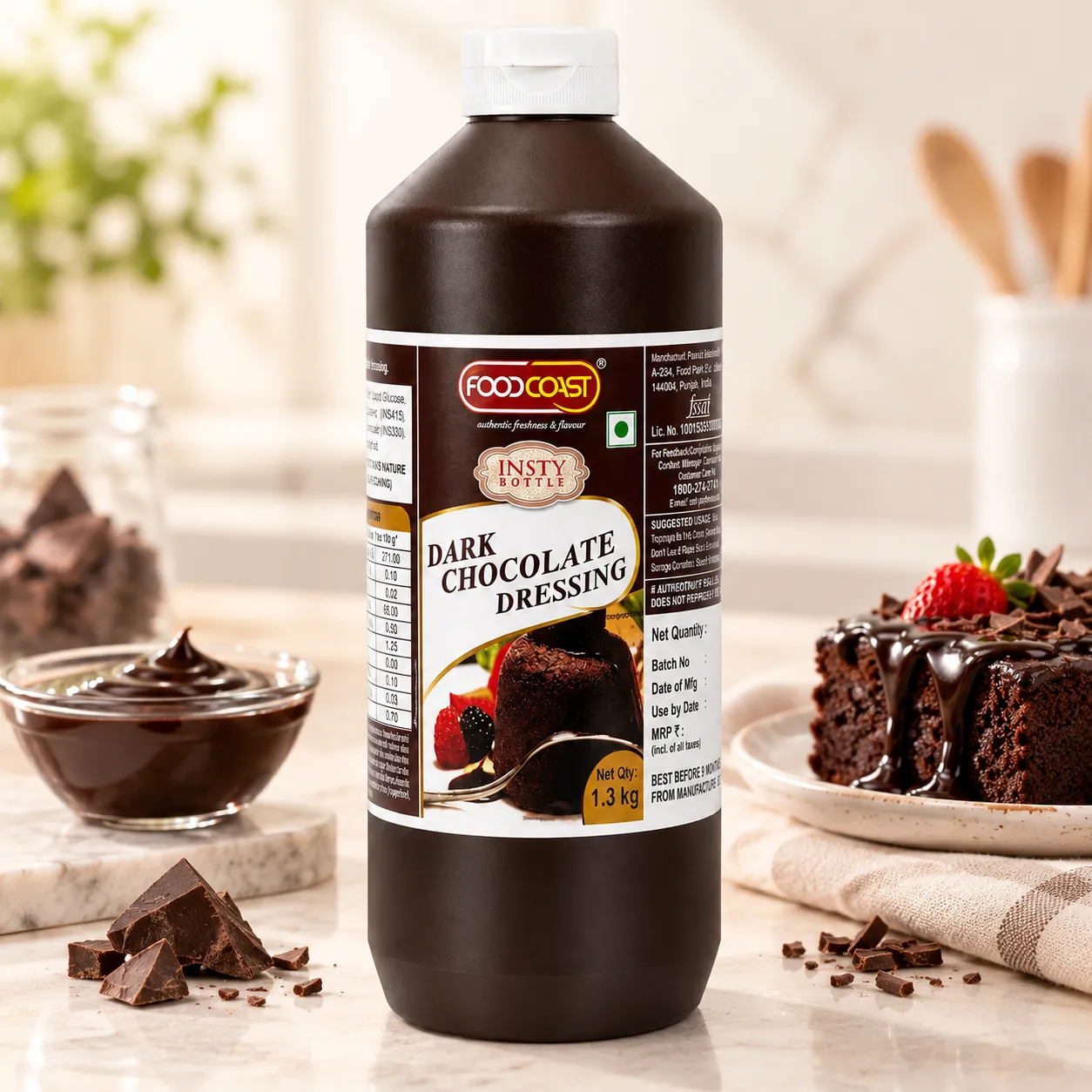 FOODCOAST DARK CHOCOLATE DRESSING *1.3KGS*