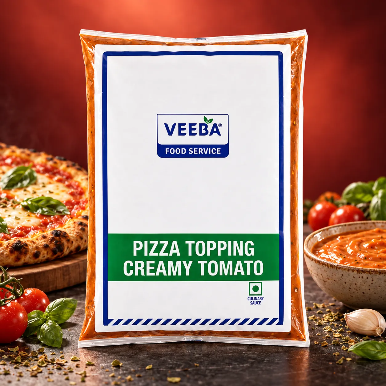 VEEBA PIZZA TOPPING CREAMY TOMATO *1 KGS*