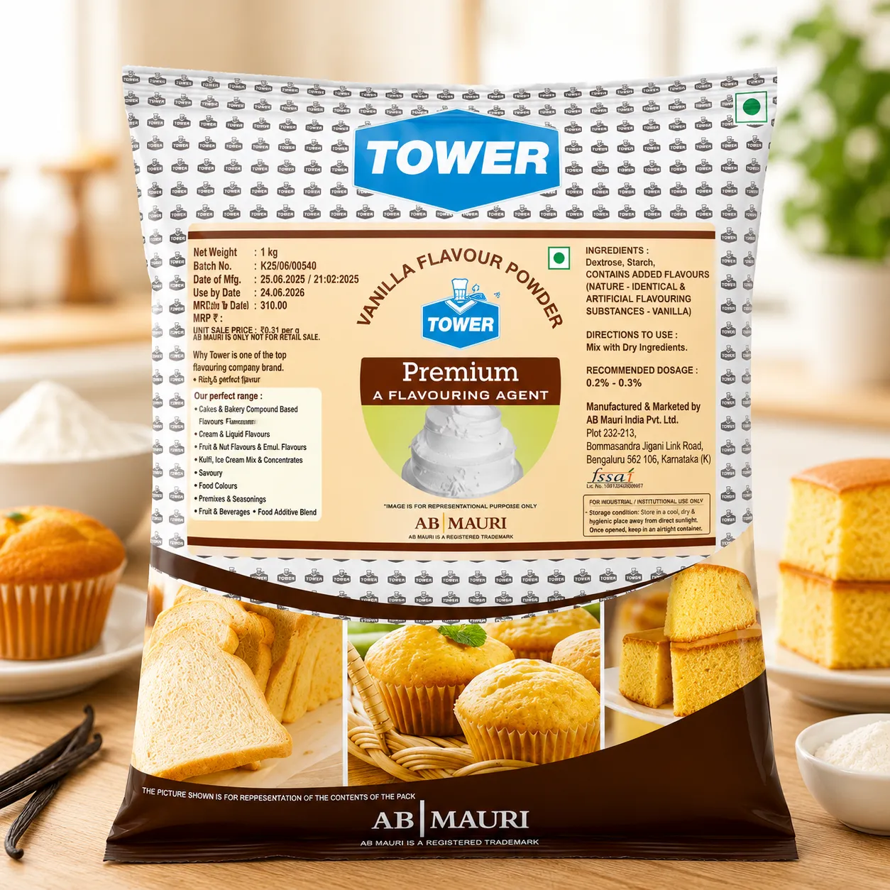 TOWER VANILLA POWDER PREMIUM *500 GMS*