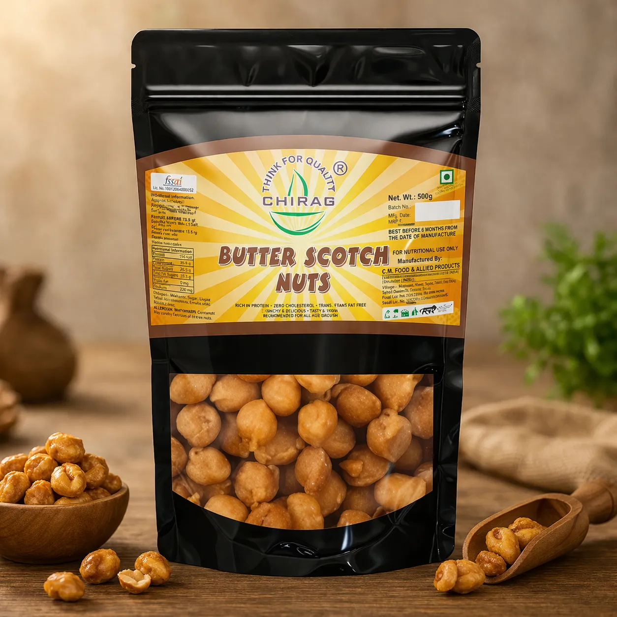 CHIRAG BUTTERSCOTCH NUTS *1 KG*