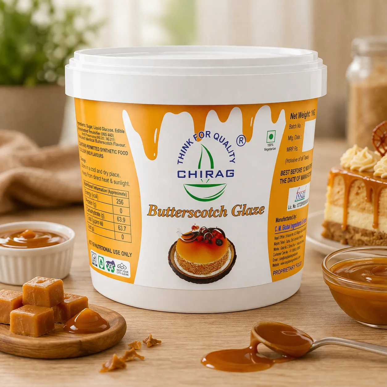 CHIRAG BUTTERSCOTCH GLAZE *2.5 KGS*