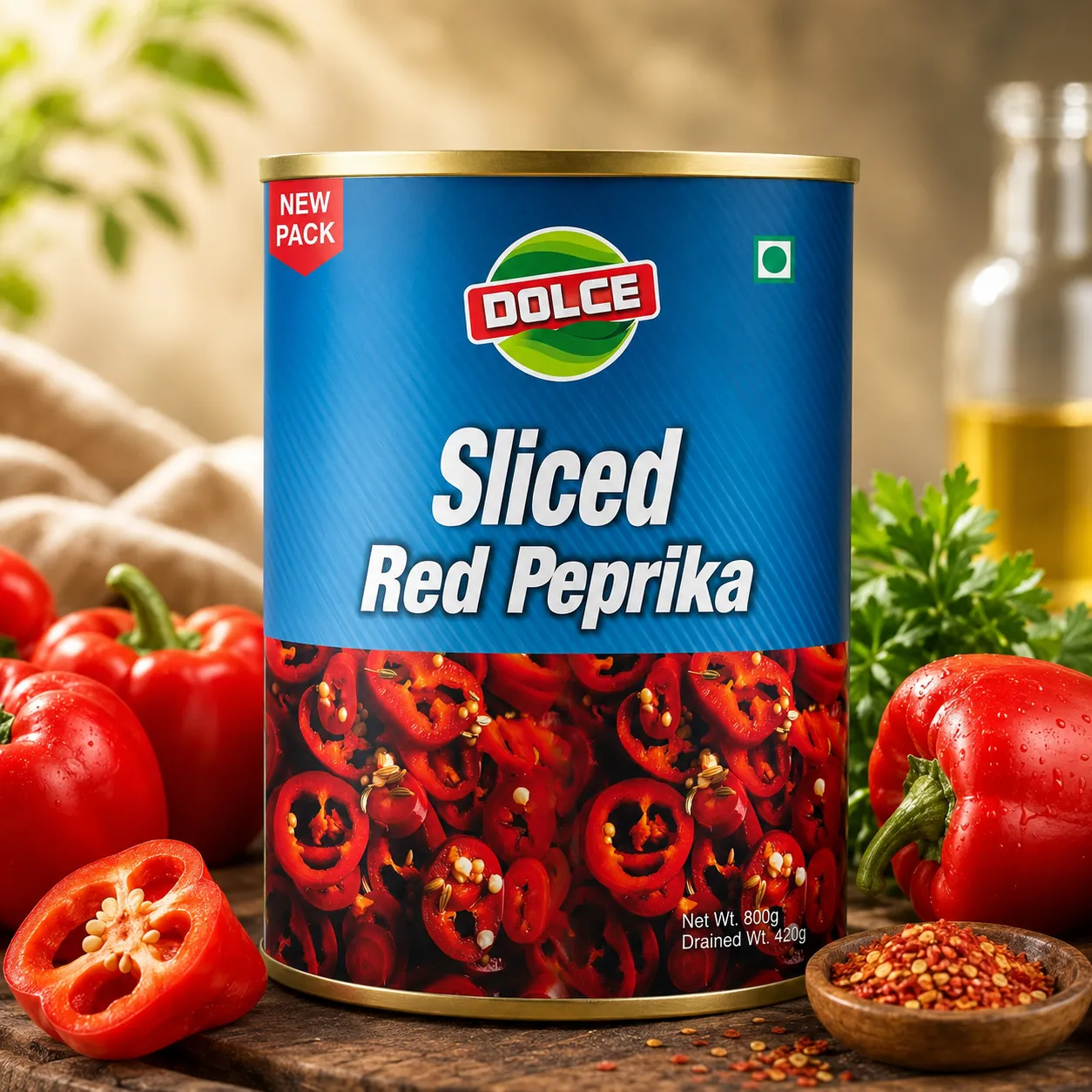 DOLCE RED PEPRIKA SLICED *3.1 KGS*