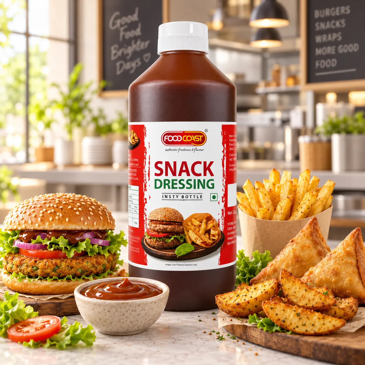 FOODCOAST SNACK DRESSING INSTY BOTTLE *1.2KGS*