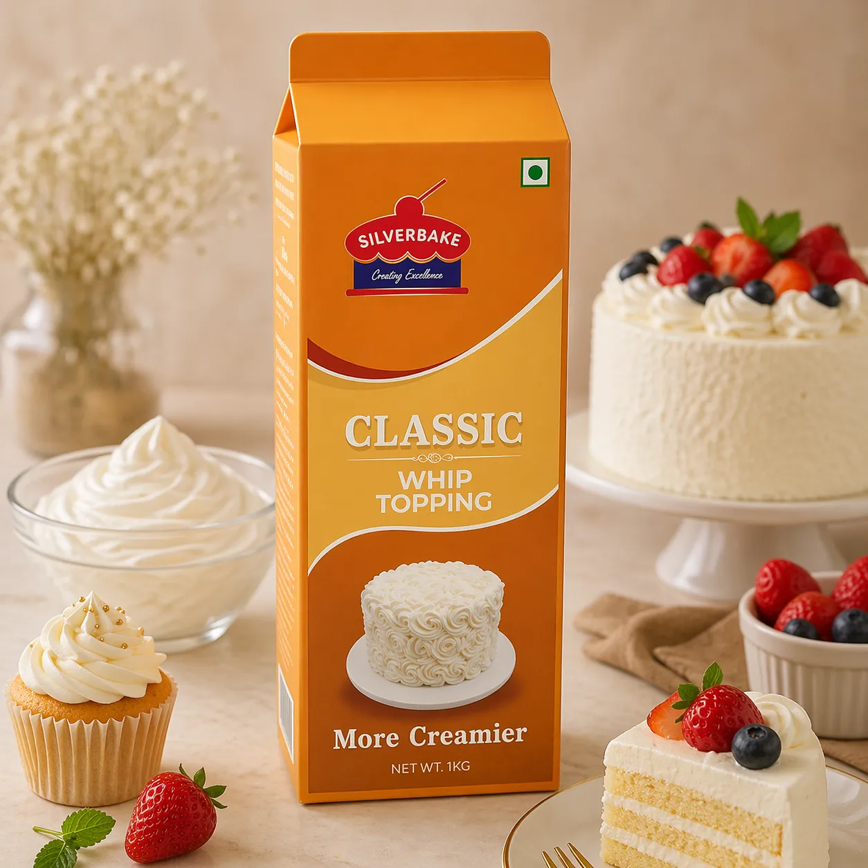 SILVERBAKE CLASSIC WHIPP TOPPING *1 KGS*