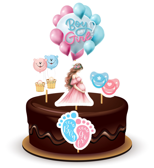 Joyful Baby Shower Baloon Paper Theme Topper *1 Set*