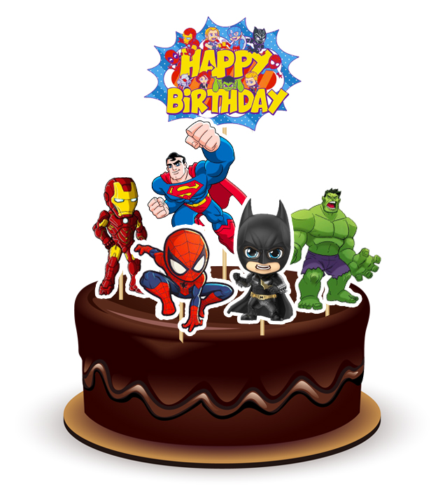 Joyful Avengers Kids Theme Topper *1 Set*