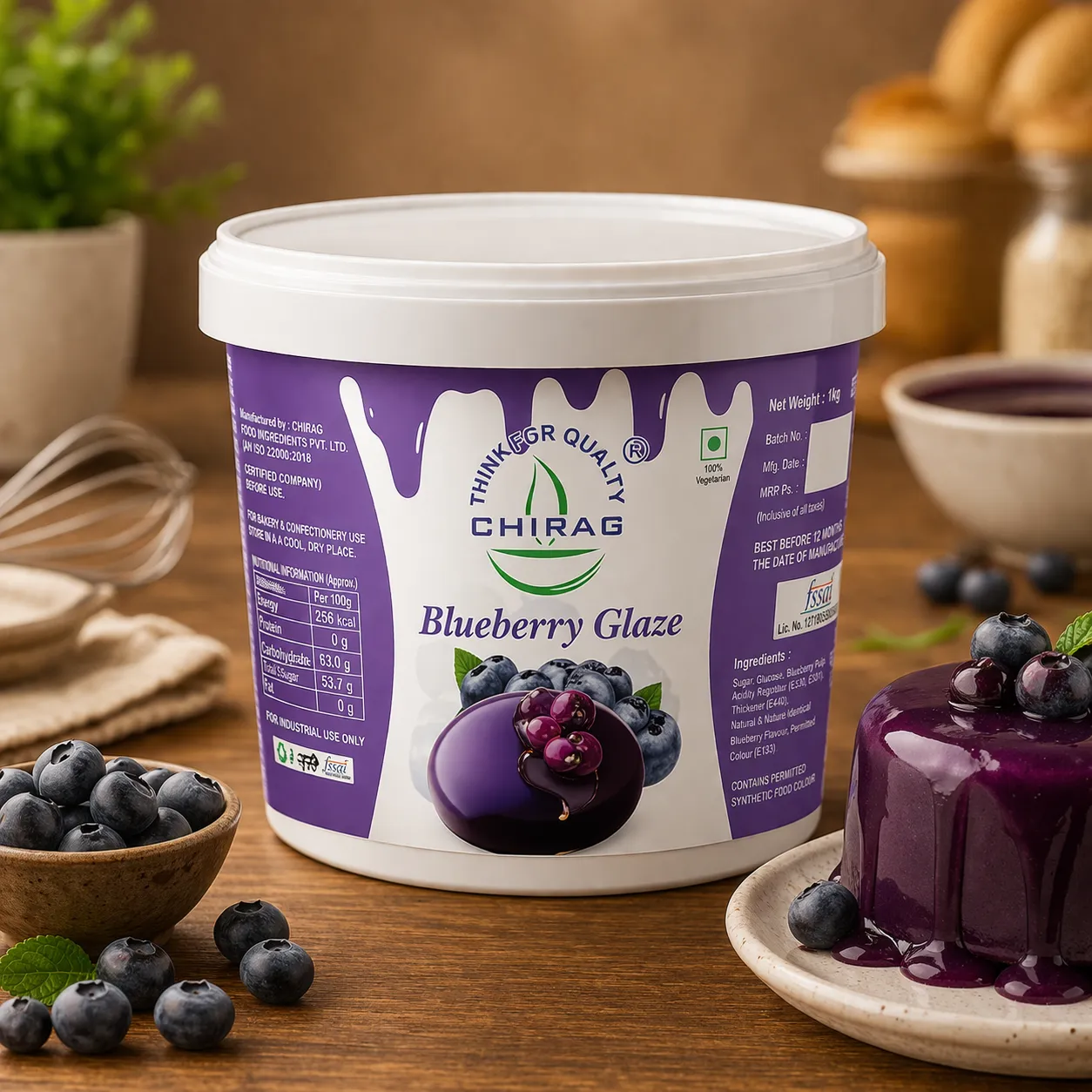 CHIRAG BLUEBERRY GLAZE *2.5 KGS*
