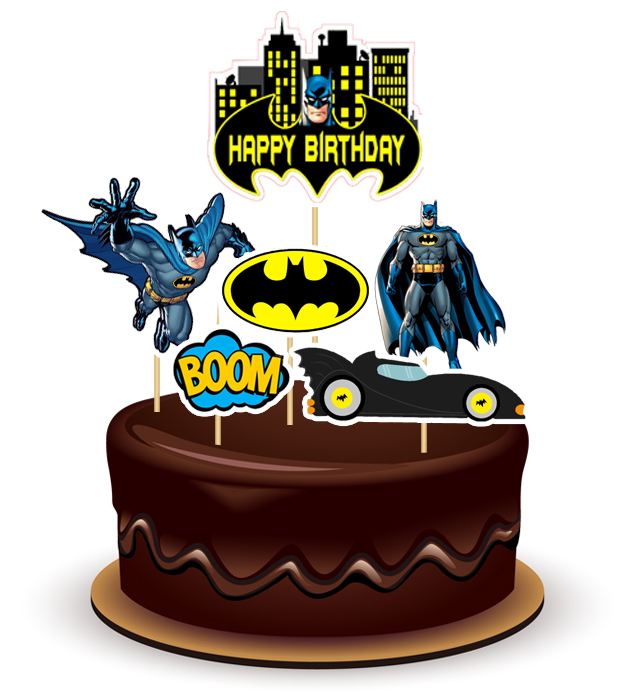 Joyful Batman Theme Topper *1 Set*