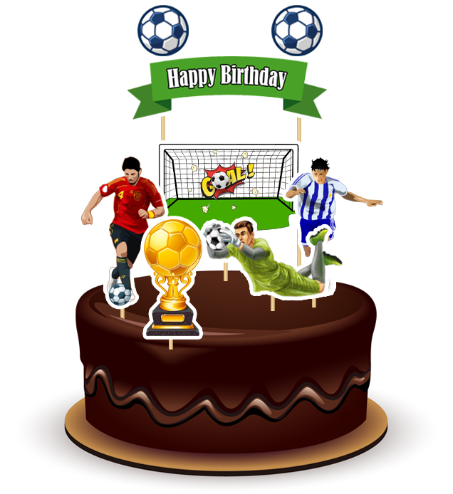 Joyful Football Theme Topper *1 Set* 