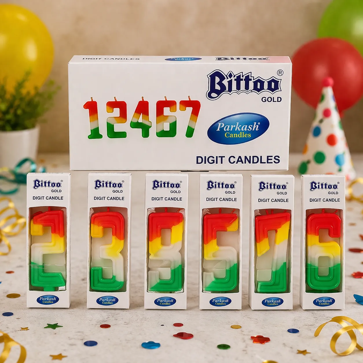 NUMBER CANDLE *10 PCS*
