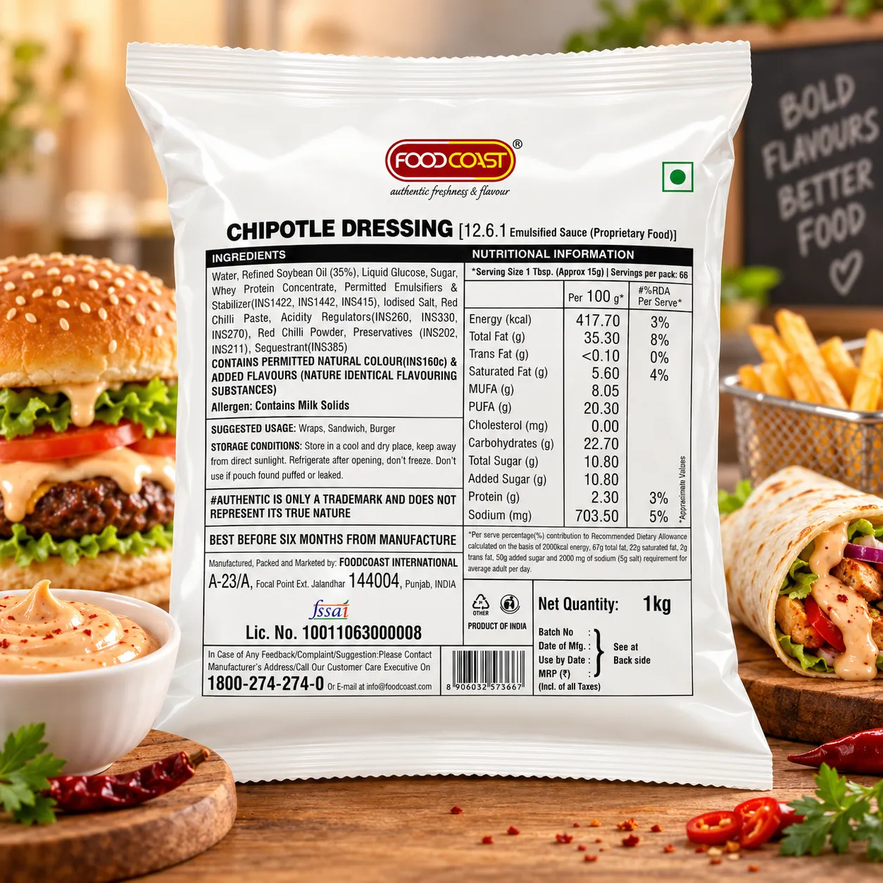 FOODCOAST CHIPOTLE DRESSING *1KGS*