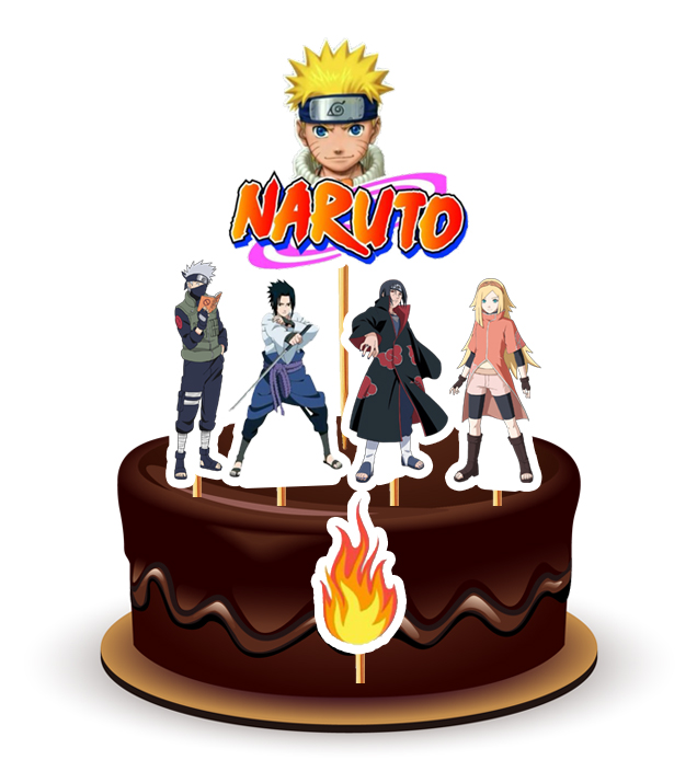 Joyful Naruto Theme Topper *1 Set*