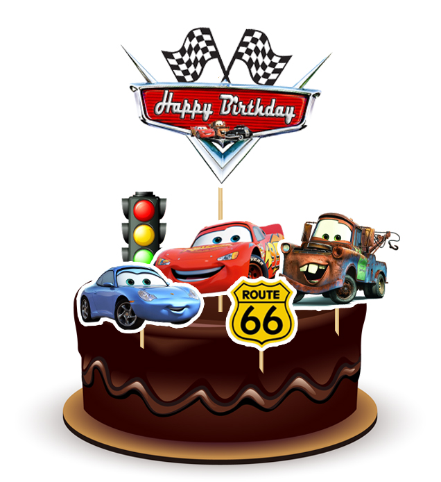 Joyful MC-Queen (Car) Theme Topper *1 Set*   