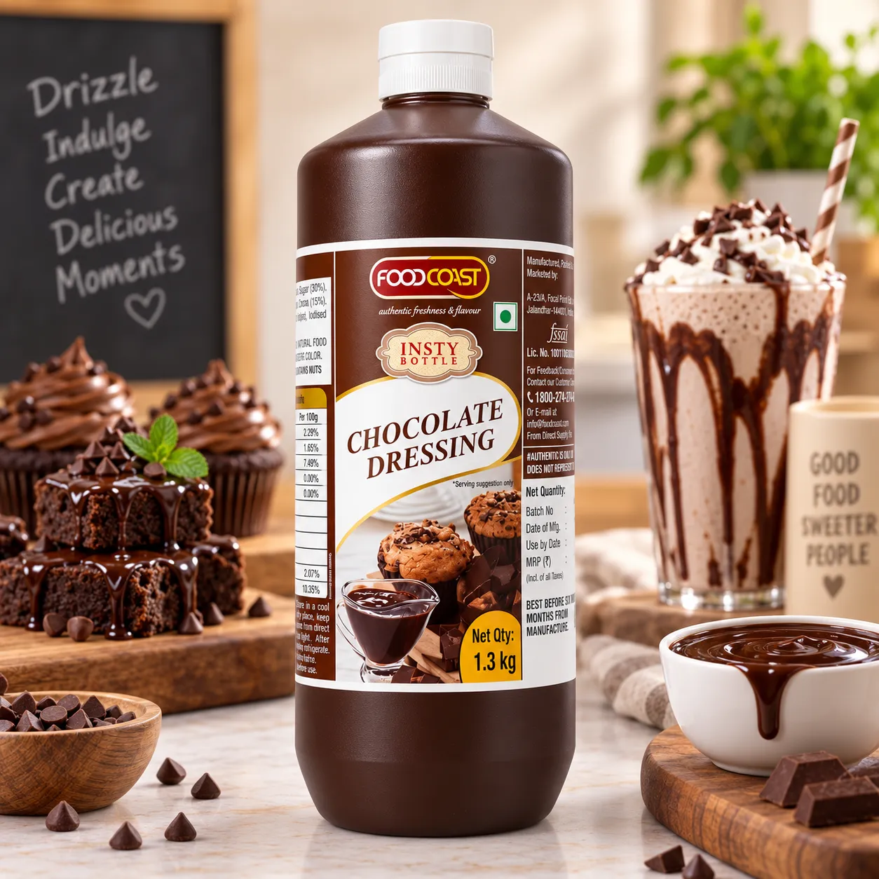 FOODCOAST CHOCOLATE DRESSING *1.3KGS*