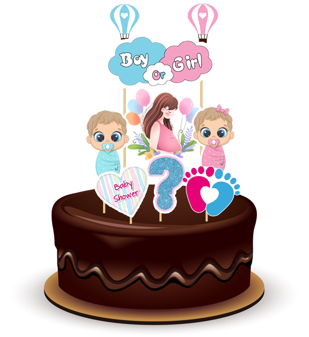 Joyful Baby Shower Paper Theme Topper *1 Set*