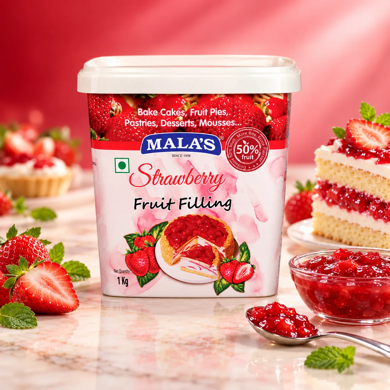 STRAWBERRY FILLINGS BUCKET 1KGS