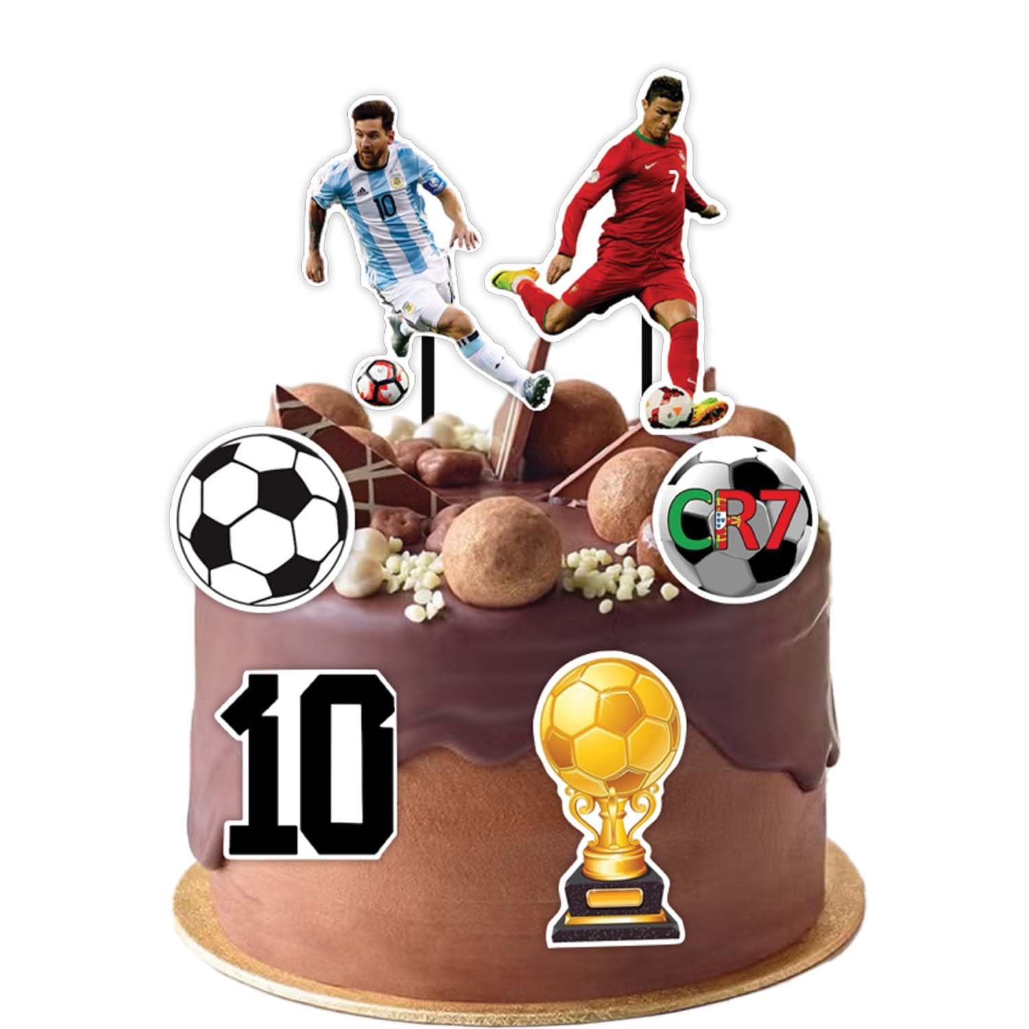 Joyful  Ronaldo/ Messi Theme Topper *1 Set* 