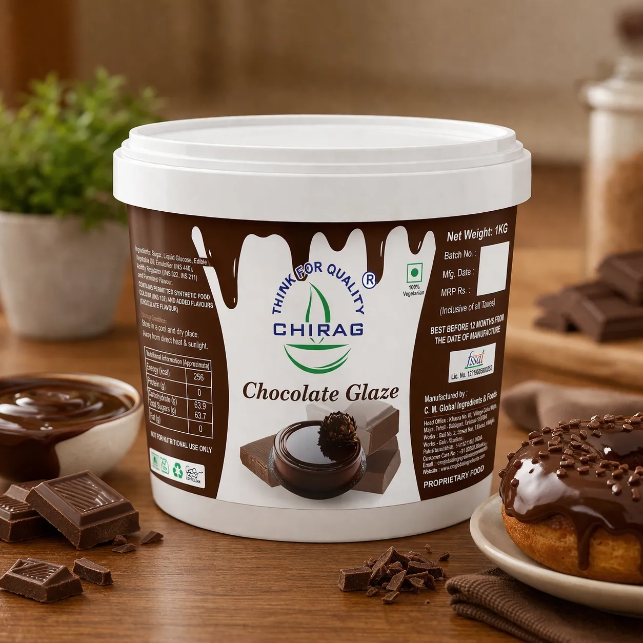 CHIRAG CHOCOLATE GLAZE *2.5 KGS*