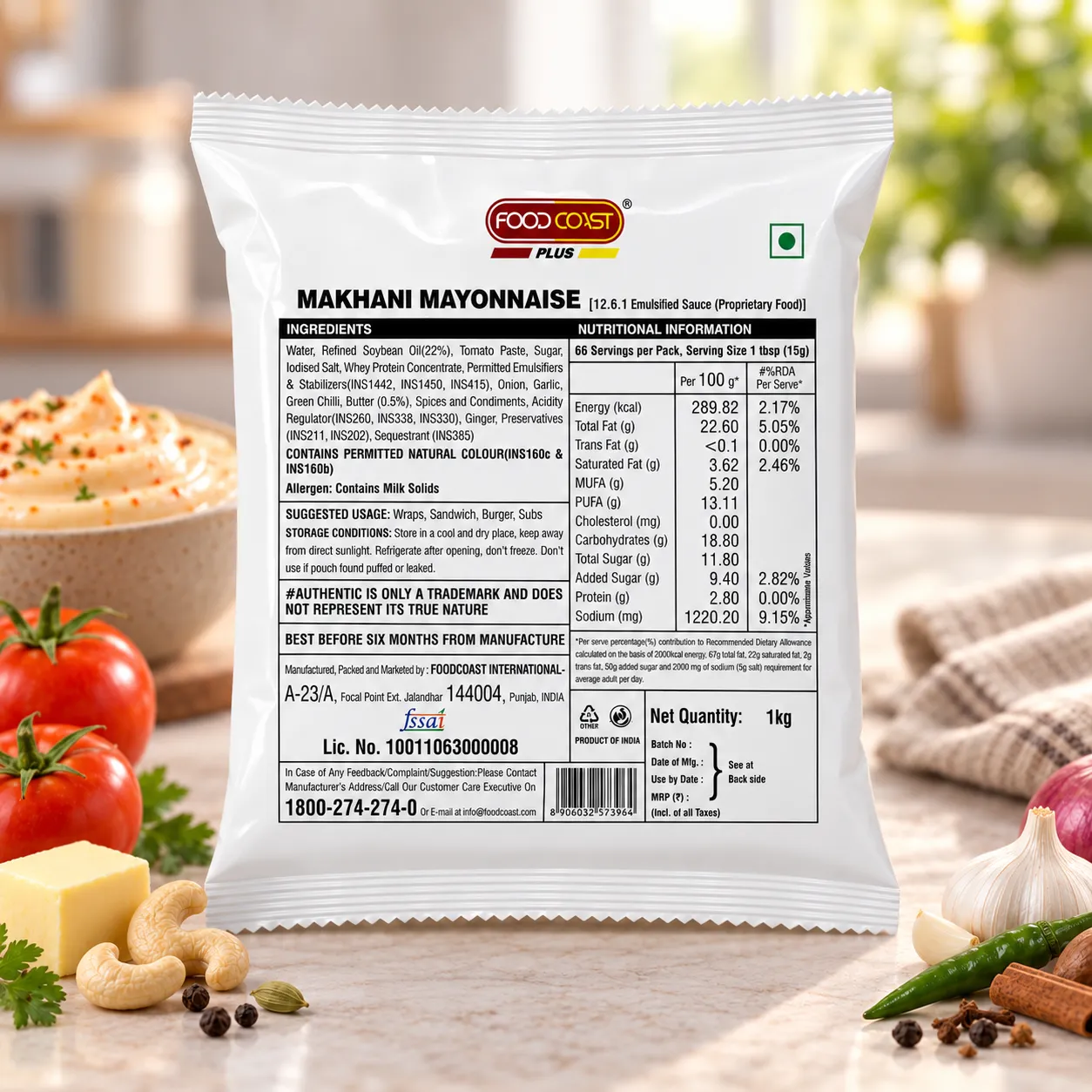 FOODCOAST MAKHANI MAYONNAISE *1KGS*