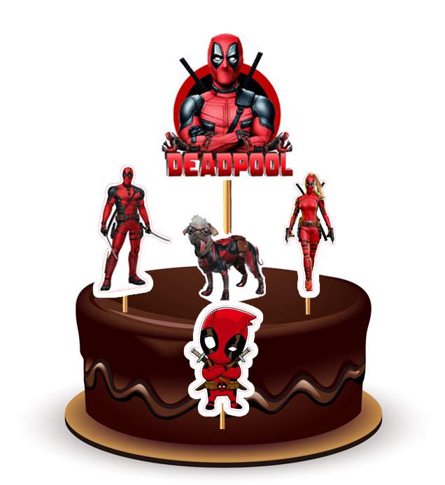 Joyful Dead Pool Theme Topper *1 Set*