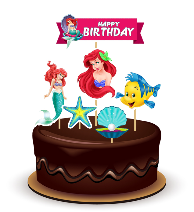 Joyful Mermaid Theme Topper *1 Set*